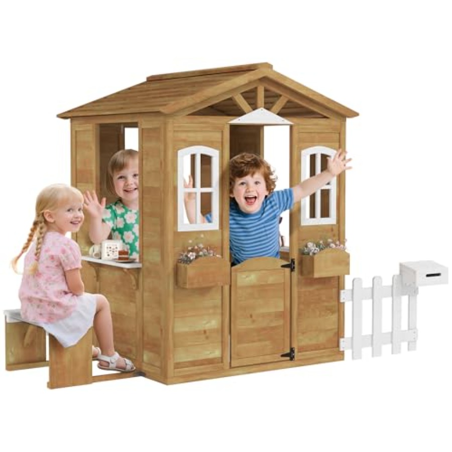 Kids Outdoor Nature Play - Outdoor playhouse for kids aged 3-6