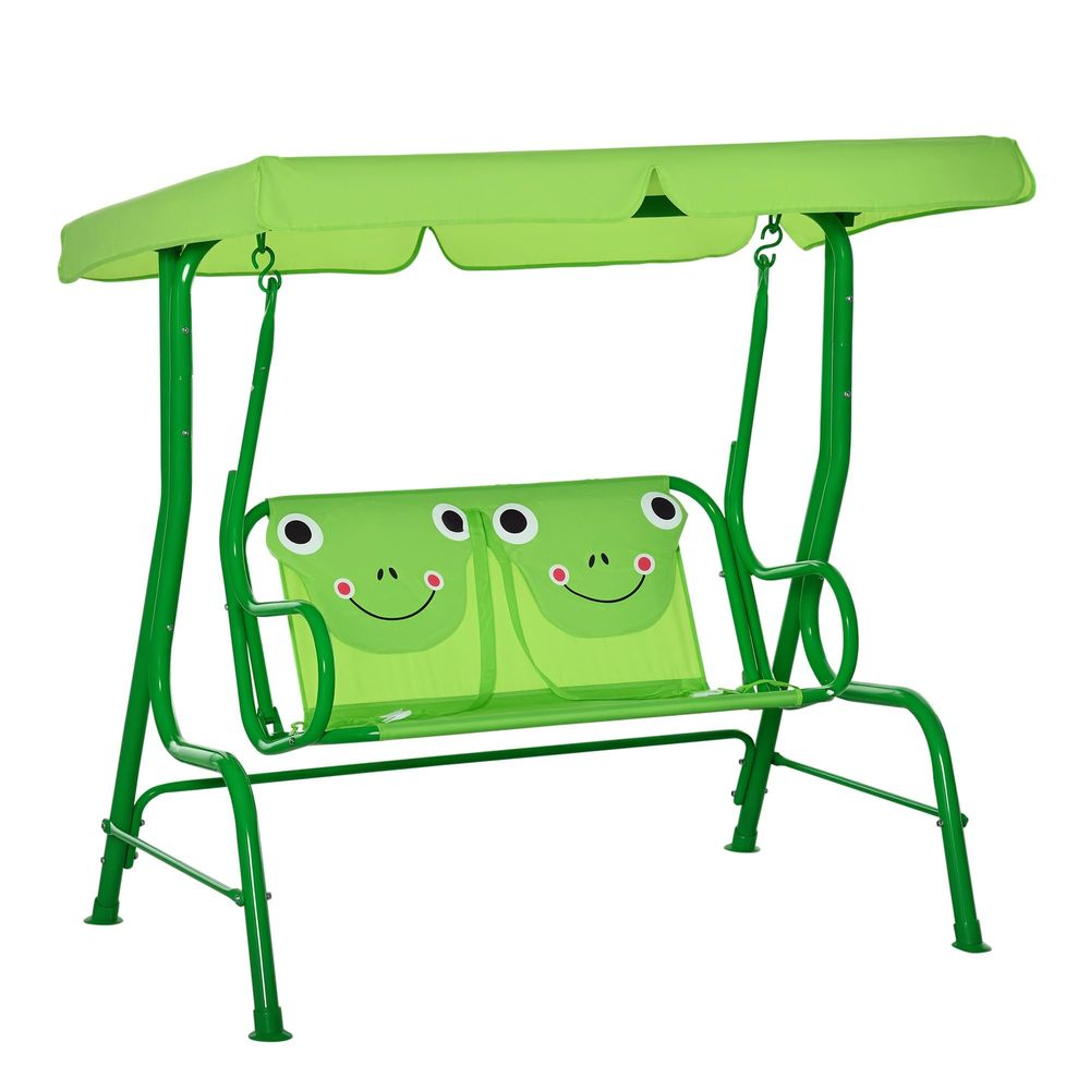 Kids Outdoor Hanging Chair - Kids Patio Swing, 2Seater Outdoor Swing