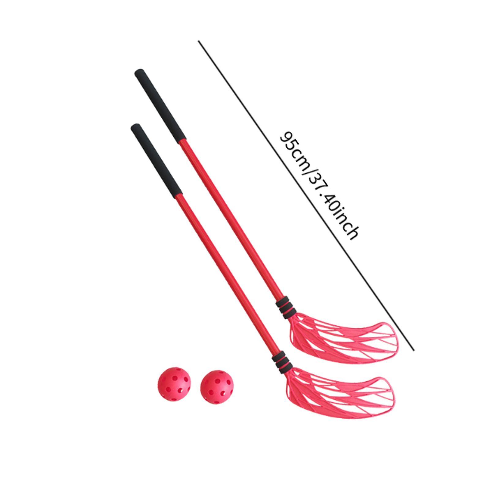 Kids Outdoor Hockey Set - Children's Floor Hockey Stick and Ball