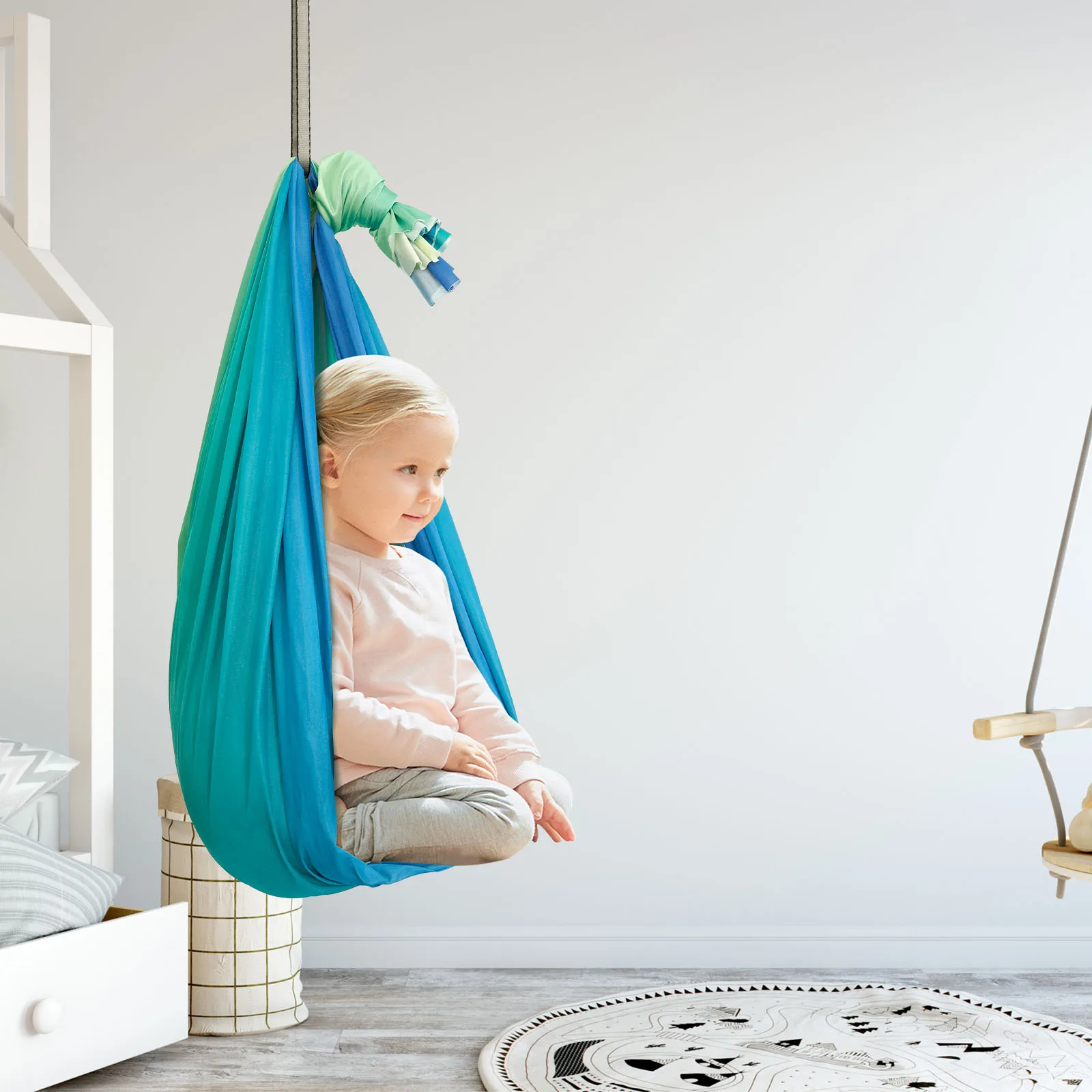 Kids Outdoor Yoga - Sensory Swings Double Layer Kids Adults