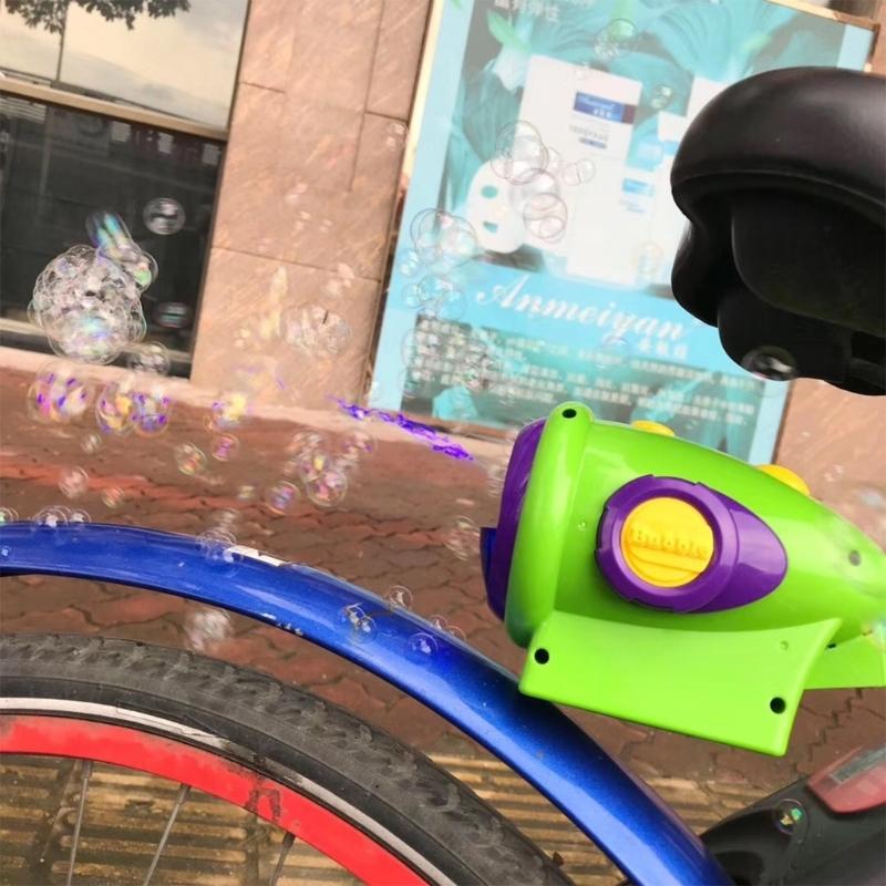 Kids Outdoor Frame - Automatic Bicycles Bubble Blower Toy For