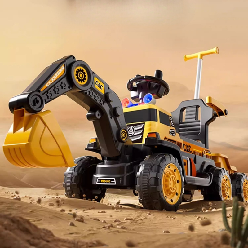 Kids Outdoor Digger - ‌Widened Electric Excavator Toy with Wireless