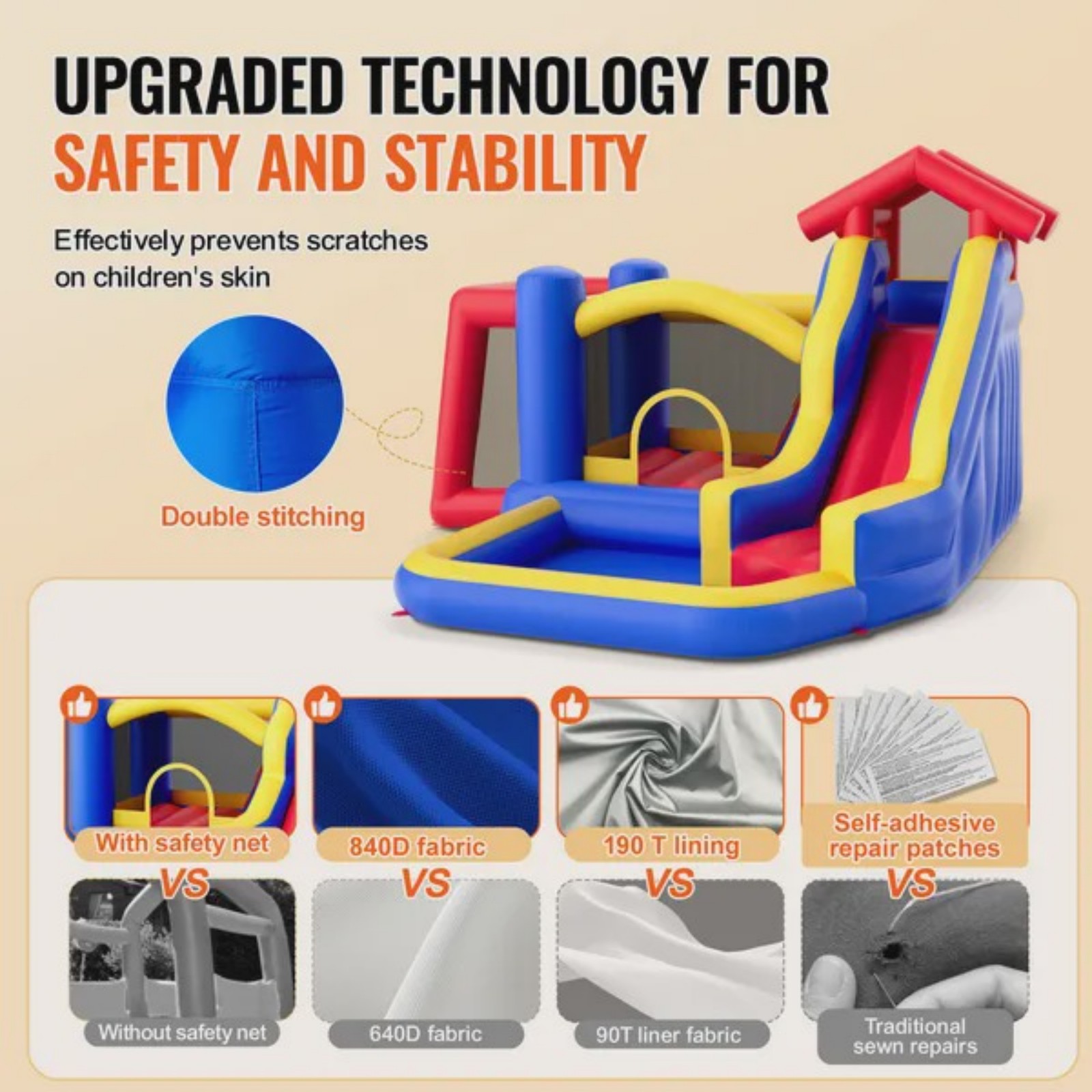 Kids Outdoor Jump House - Inflatable Bounce House Outdoor High Quality