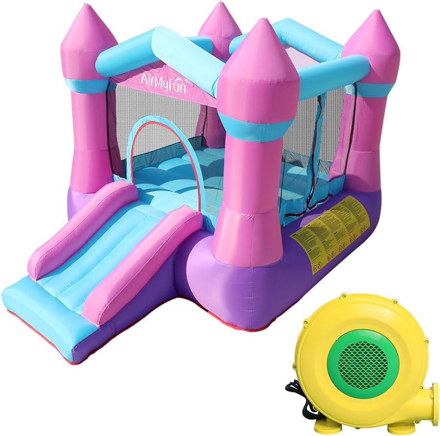Kids Outdoor Inflatable - Inflatable Bouncy Castle for Kids 3-8,