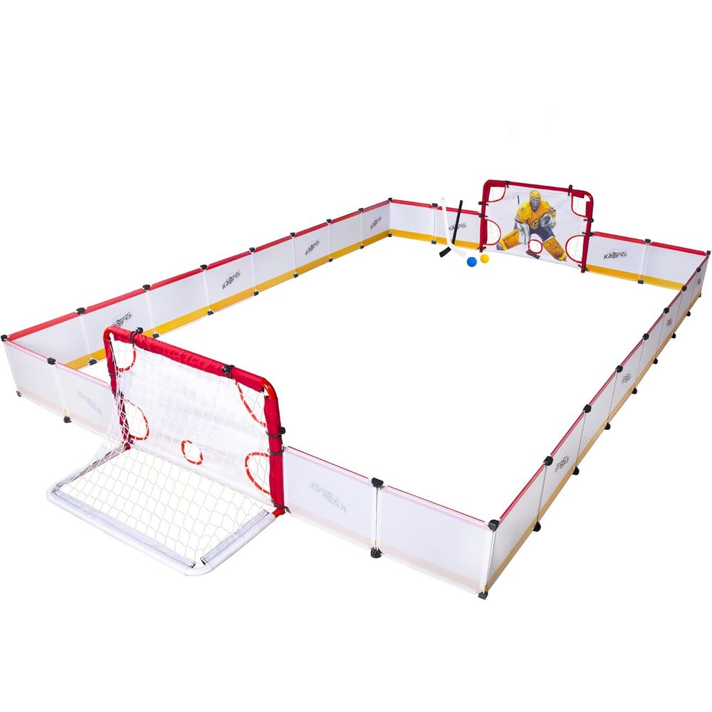 Kids Outdoor Hockey Set - kasiei Mini Hockey Rink Set -