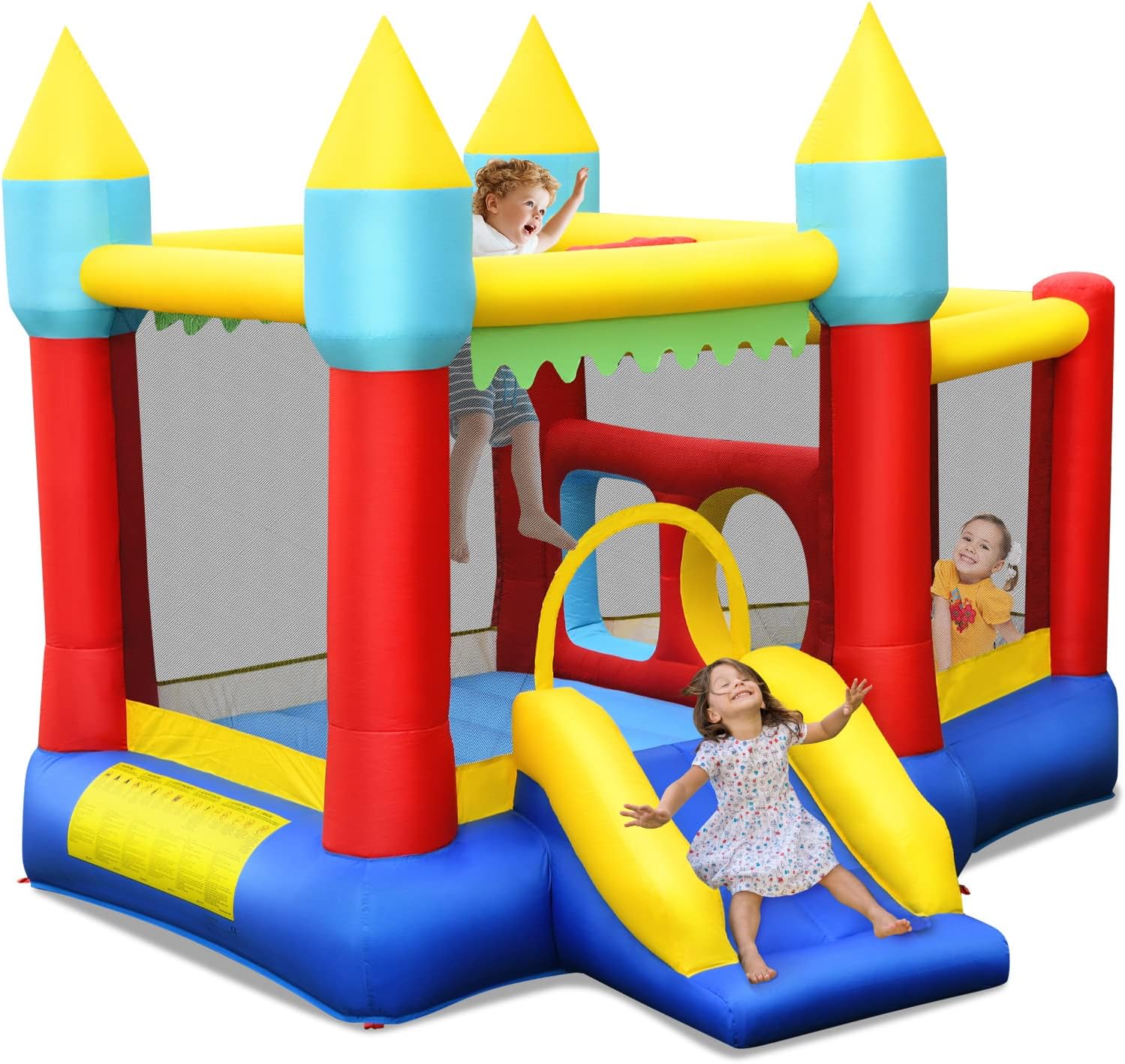 Kids Outdoor Jumping Castle - Inflatable Bounce Castle for Kids with