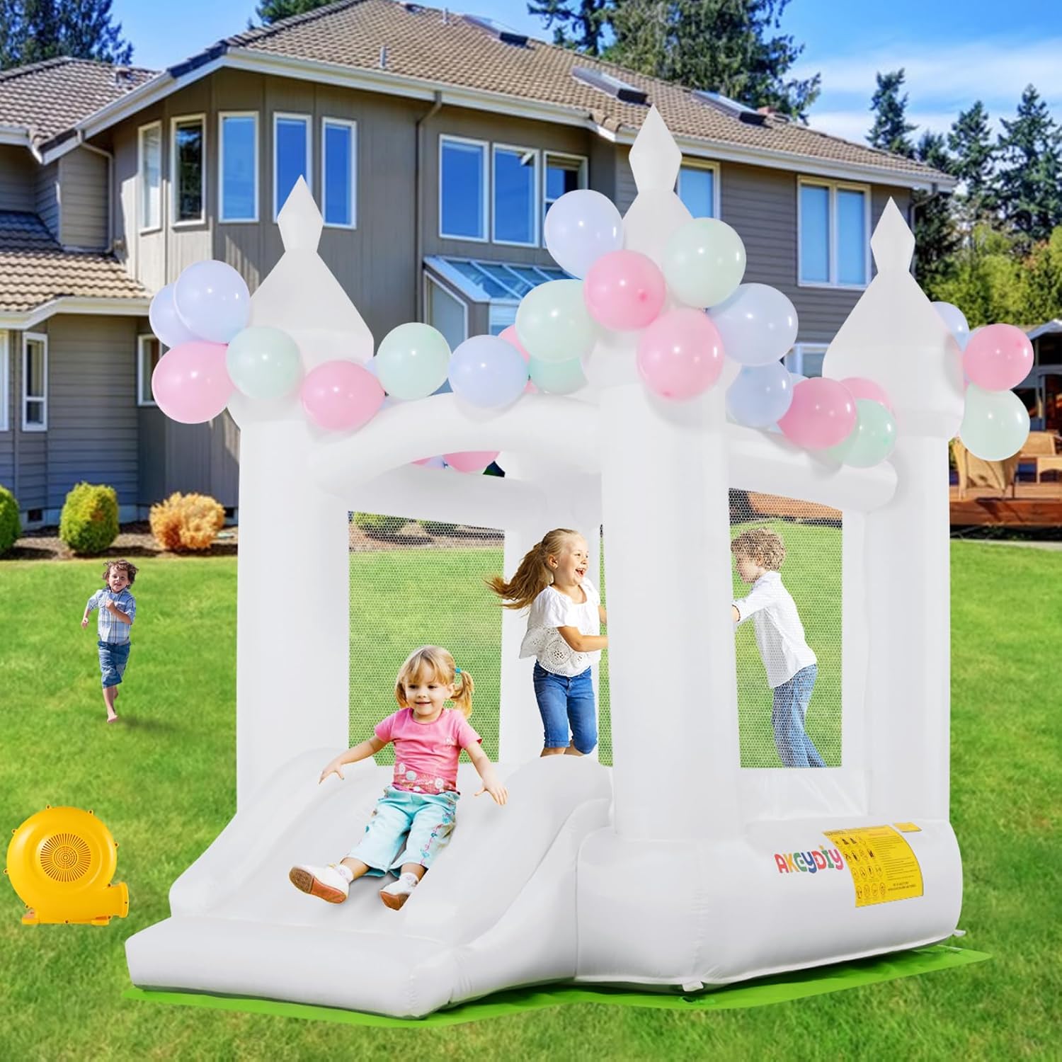 Kids Outdoor Inflatable - Kids Inflatable Bouncy Castle with Slide