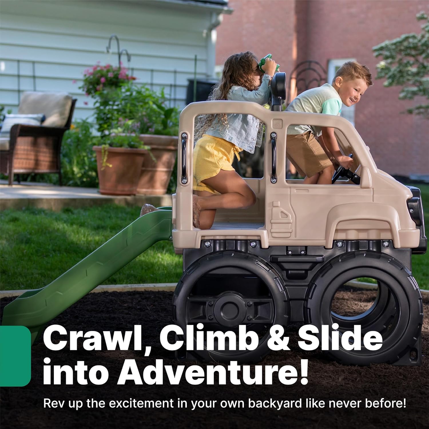 Truck Climber, Kids Outdoor Pl – Kids Outdoor Jungle Gym With Slide Bewertung und Preis