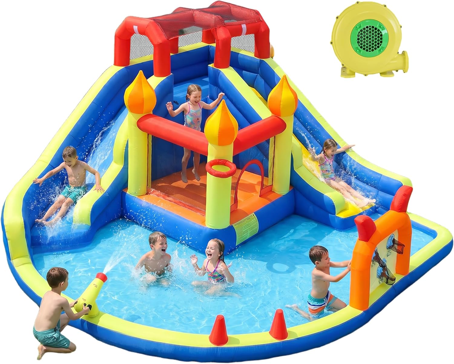 Kids Jumping Castle with Two L – Kids Outdoor Jump House Bewertung und Preis