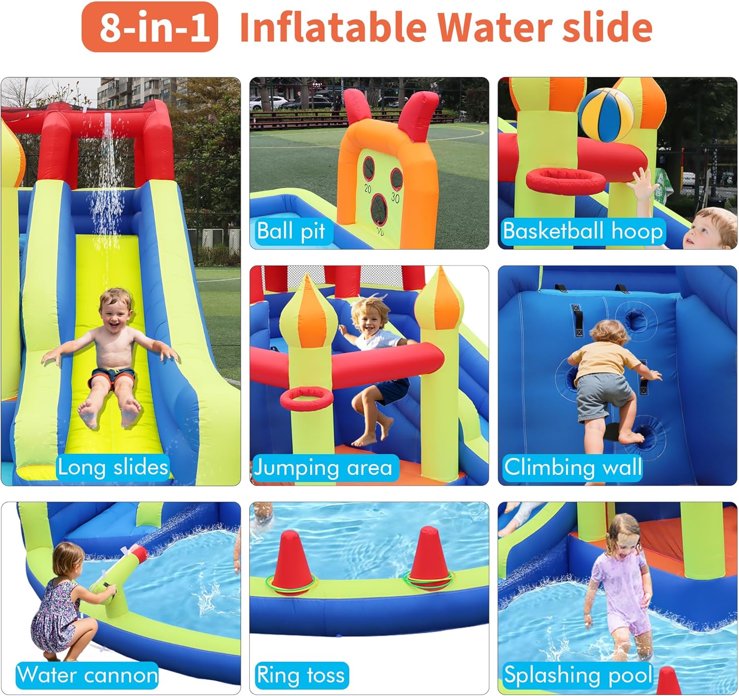 Kids Jumping Castle with Two L – Kids Outdoor Jump House Bewertung und Preis