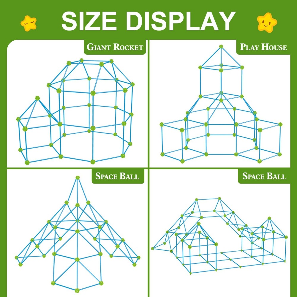 200 Pcs Fort Building Kit for  – Outdoor Kid Bewertung und Preis