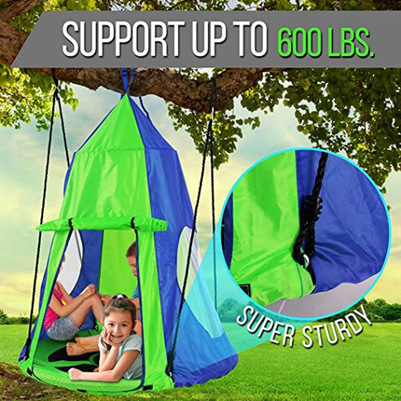 Kids Hanging Chair Tent Swing  – Kids Outdoor Nest Swing Bewertung und Preis