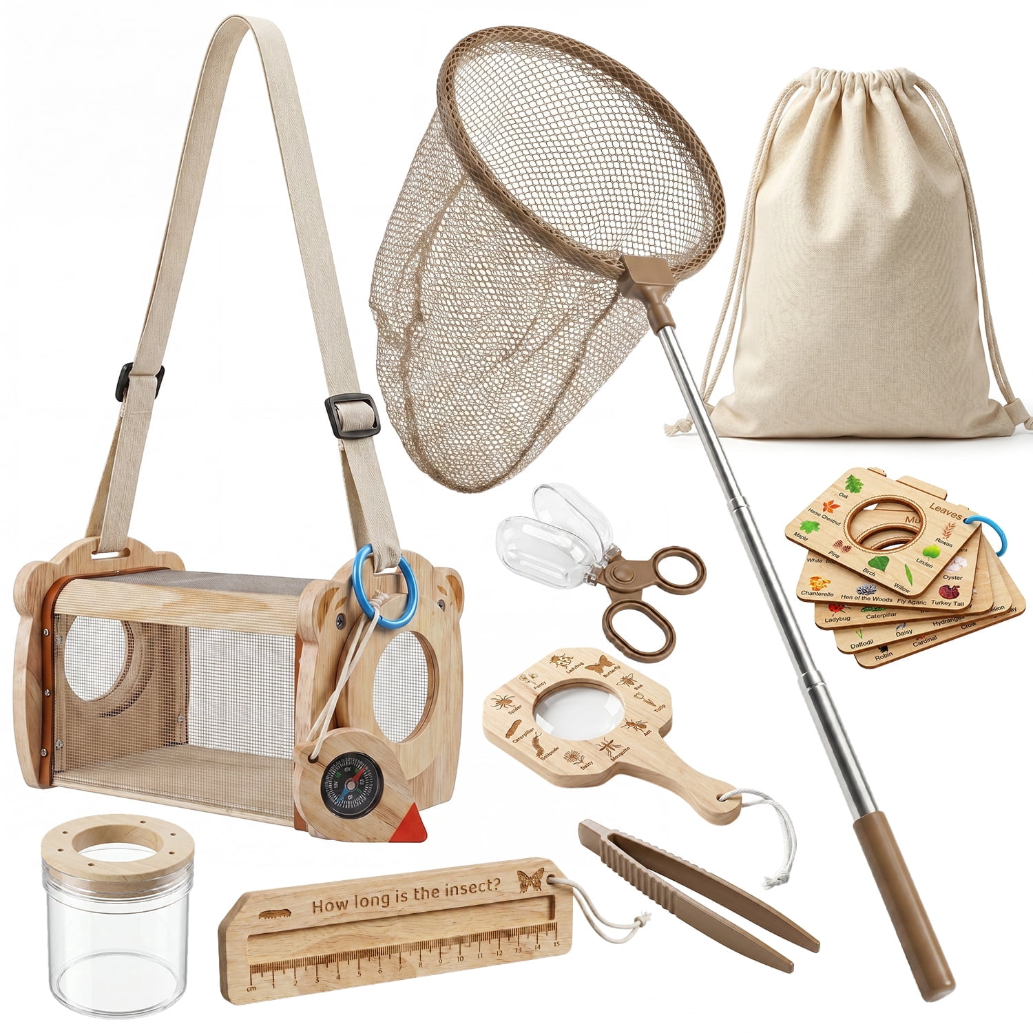 Wooden Bug Catching Kit With T – Kids Outdoor Set Bewertung und Preis