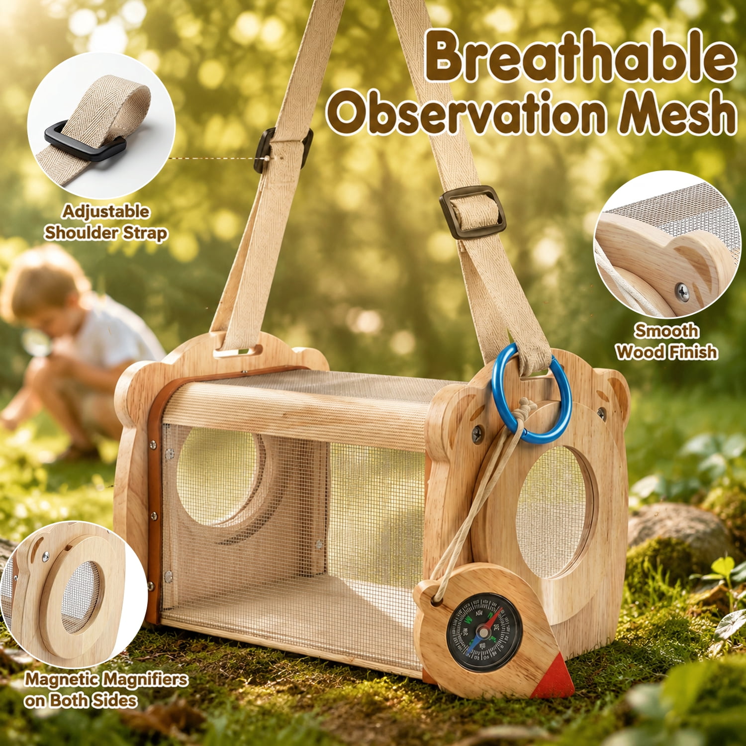 Wooden Bug Catching Kit With T – Kids Outdoor Set Bewertung und Preis