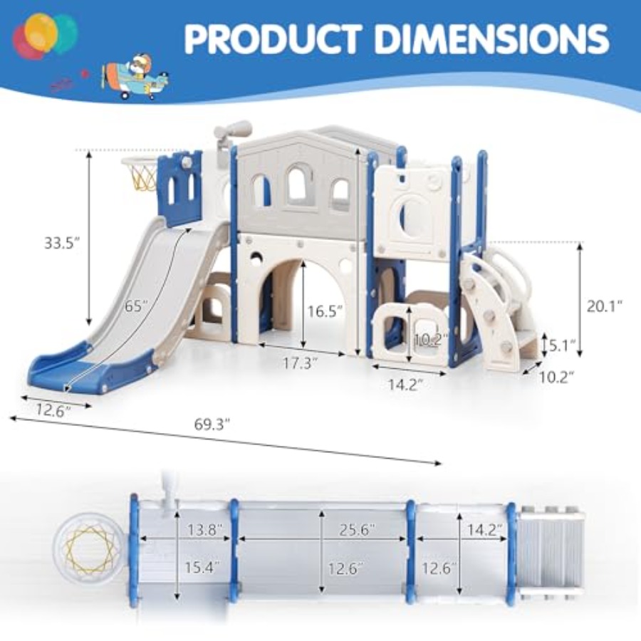8 in 1 Toddler Slide Set Kid S – Kids Outdoor Playground Bewertung und Preis