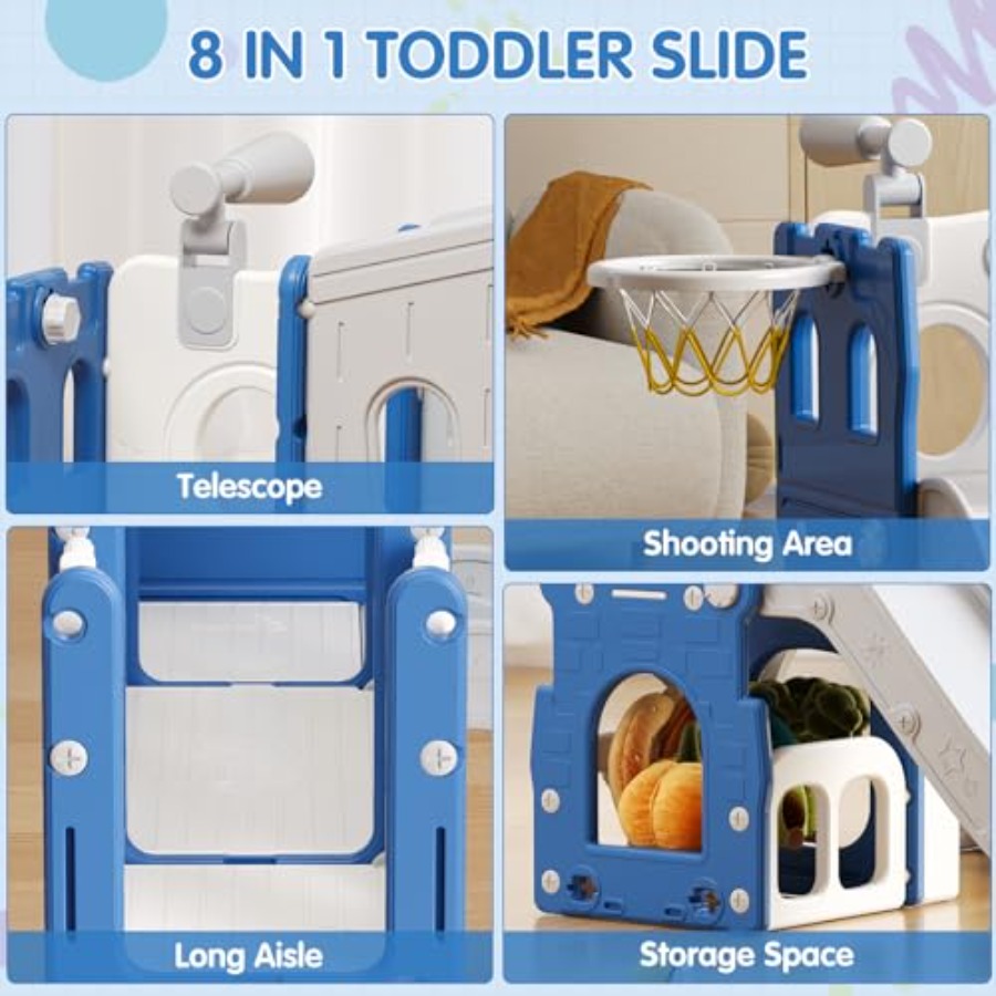 8 in 1 Toddler Slide Set Kid S – Kids Outdoor Playground Bewertung und Preis