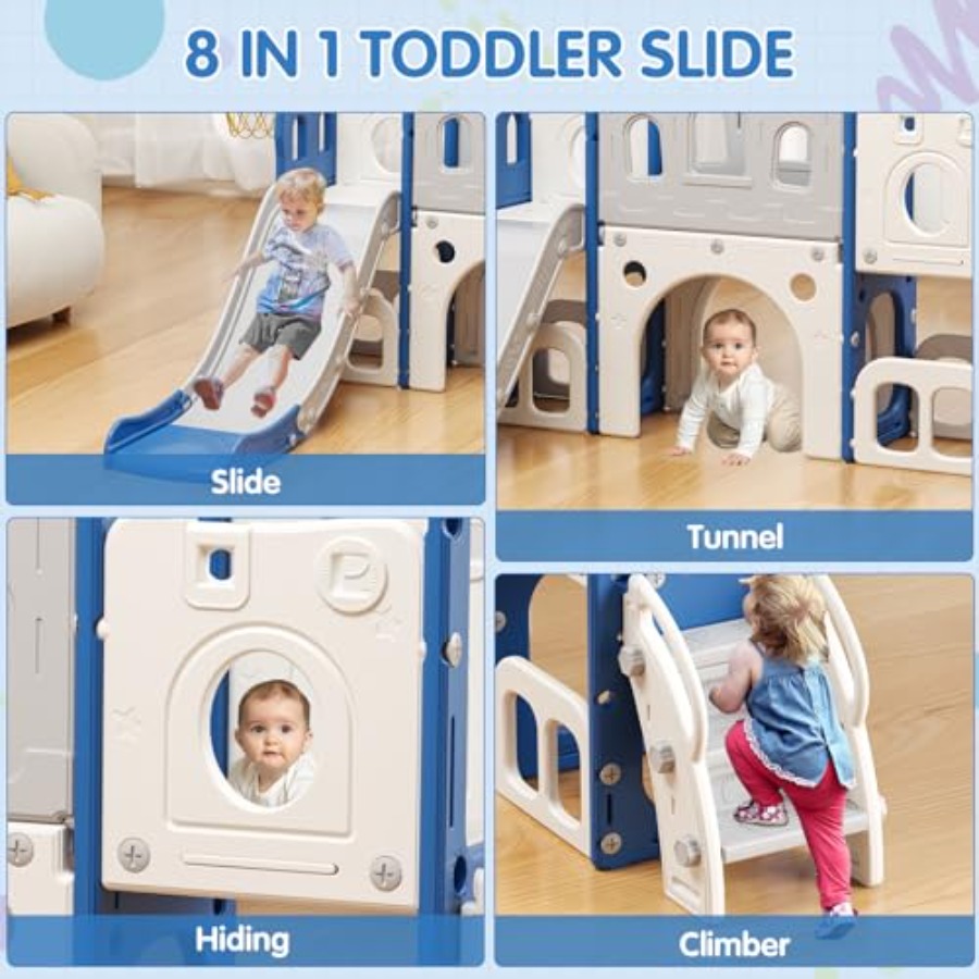 8 in 1 Toddler Slide Set Kid S – Kids Outdoor Playground Bewertung und Preis