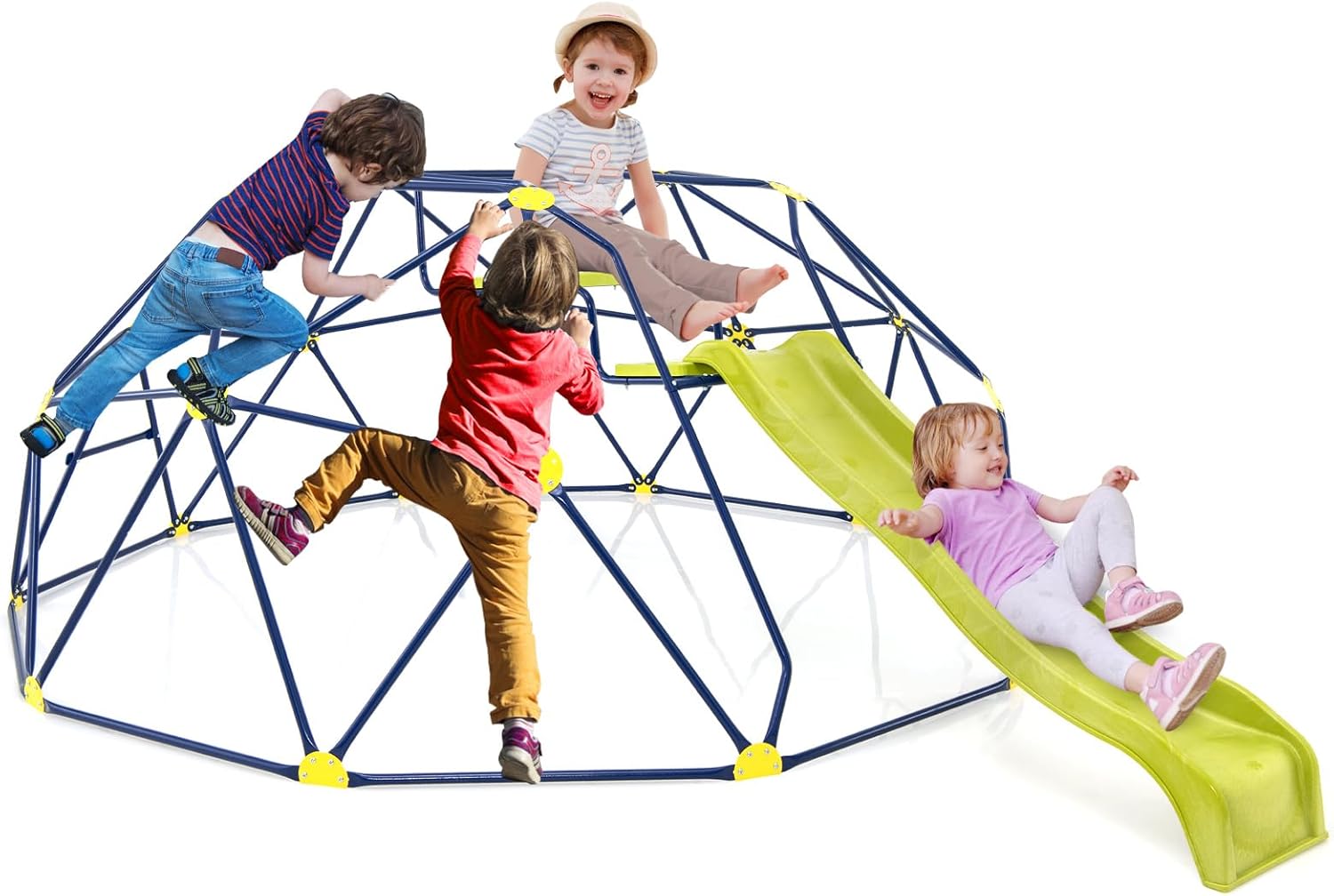 Kids Climbing Dome with Extend – Kids Outdoor Jungle Gym With Slide Bewertung und Preis