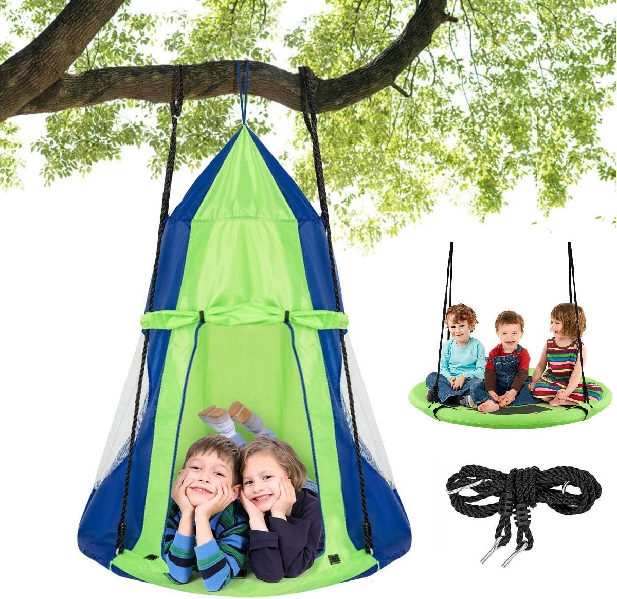 2 in 1 Kids Detachable Hanging – Kids Outdoor Nest Swing Bewertung und Preis