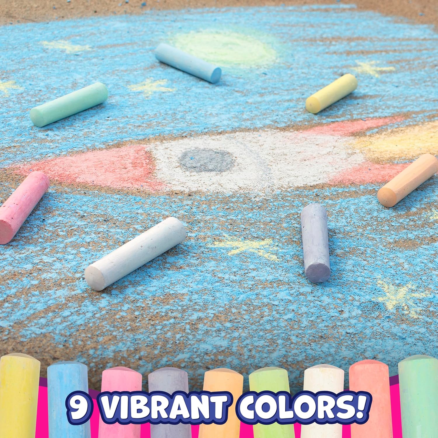 Jumbo Sidewalk Chalk Set of 20 – Chalk Outdoor Jumbo Bewertung und Preis