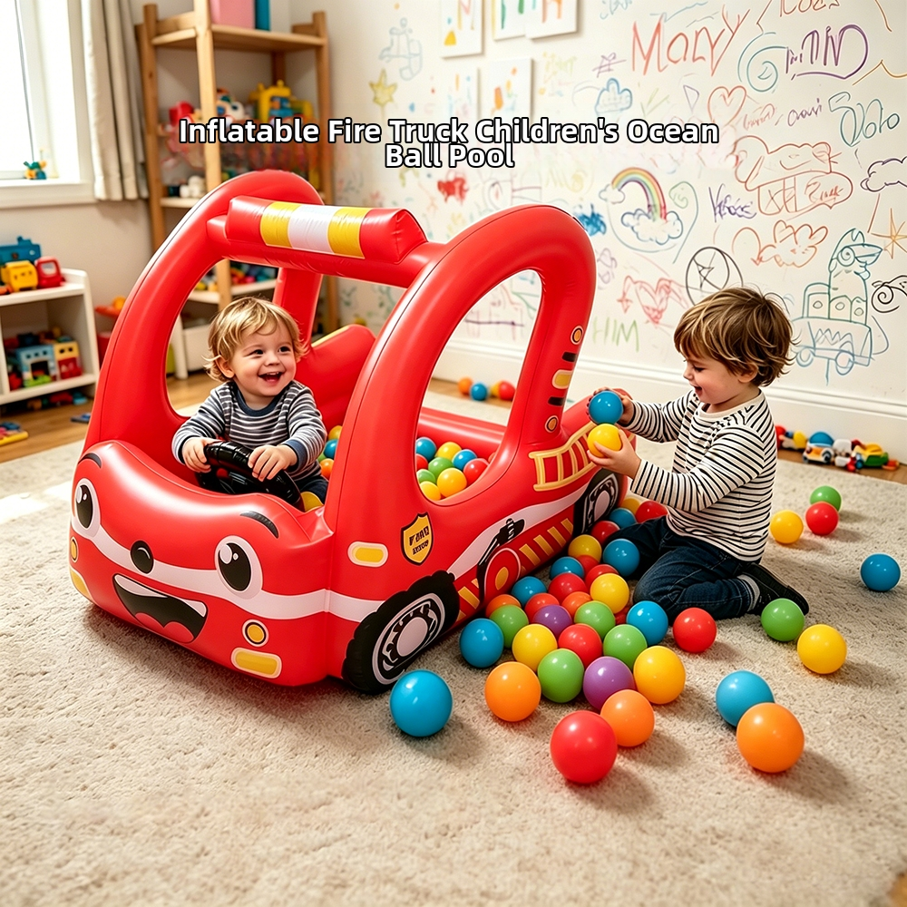 Inflatable Fire Truck with Bal – Outdoor Kids In An Indoor World Bewertung und Preis