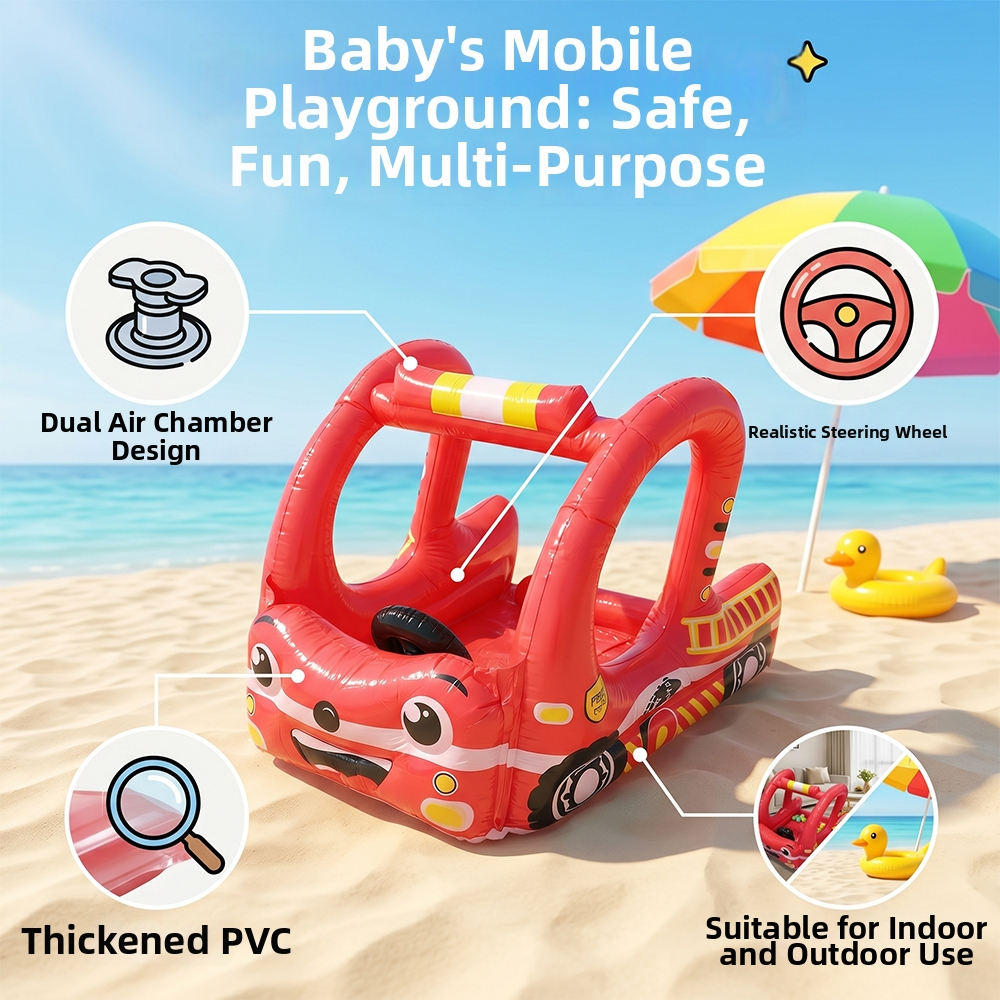 Inflatable Fire Truck with Bal – Outdoor Kids In An Indoor World Bewertung und Preis