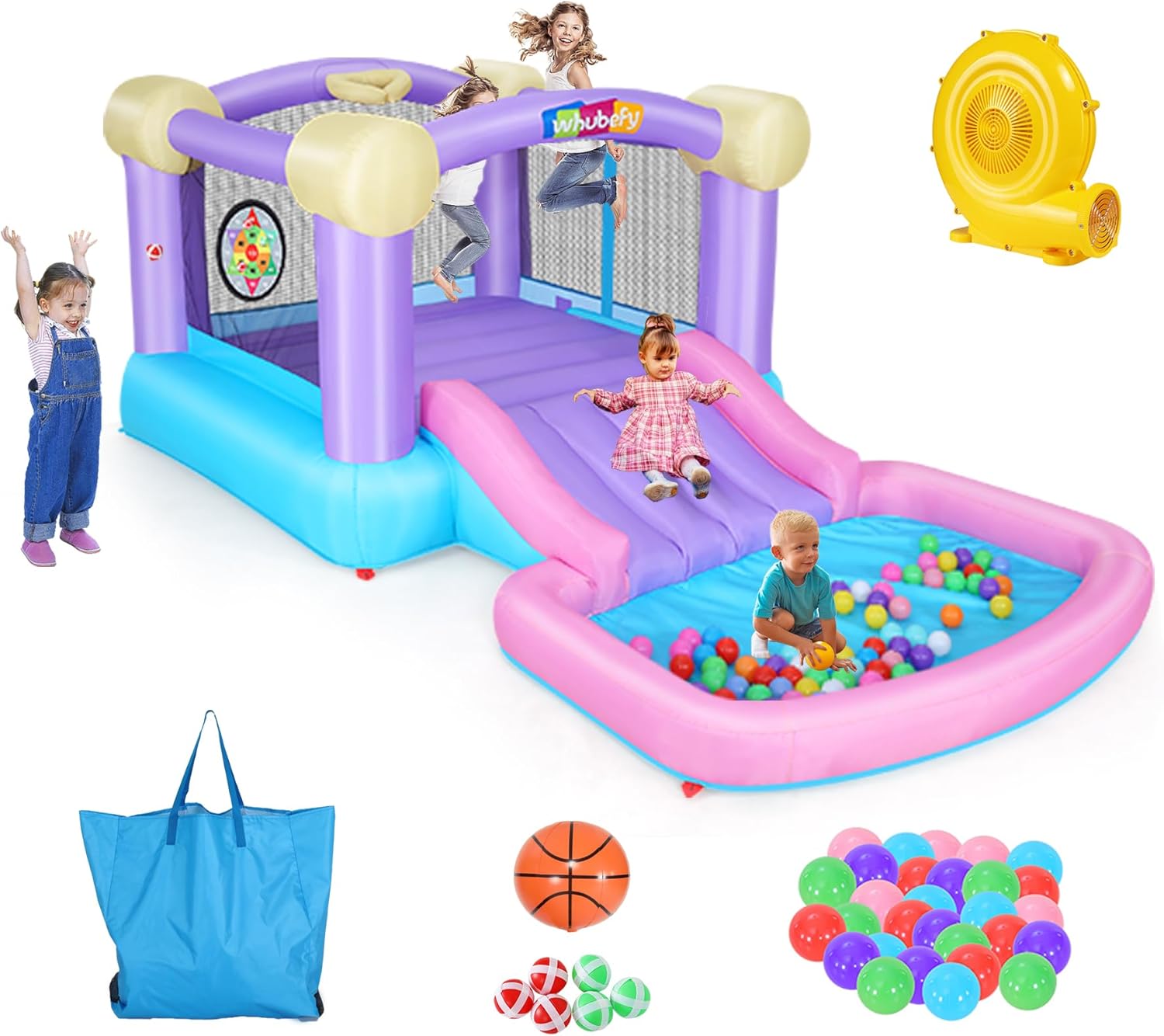 Kids Inflatable Bounce House w – Kids Outdoor Jump House Bewertung und Preis