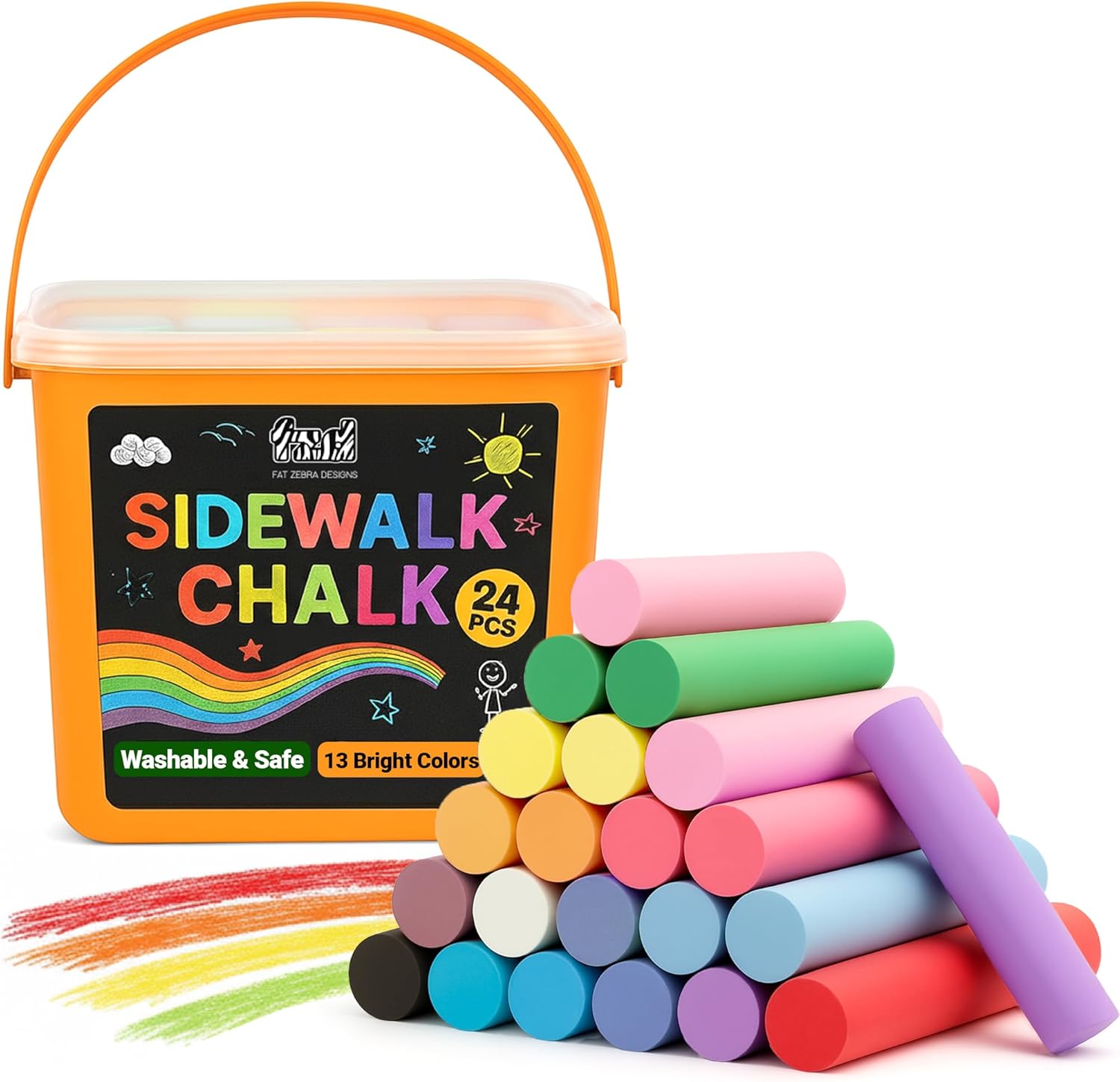 24 PCS Sidewalk Chalk for Kids – Chalk Outdoor Jumbo Bewertung und Preis
