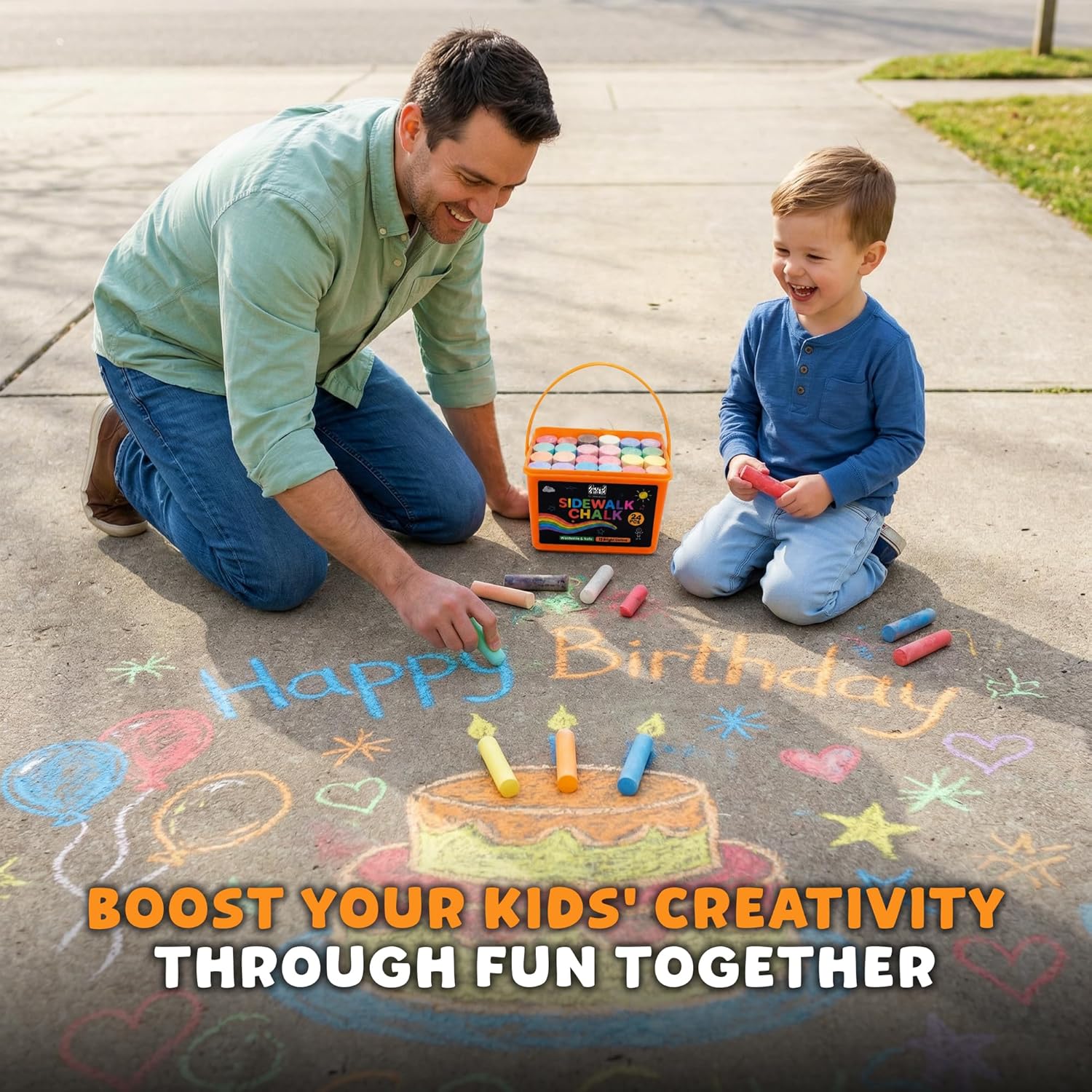 24 PCS Sidewalk Chalk for Kids – Chalk Outdoor Jumbo Bewertung und Preis