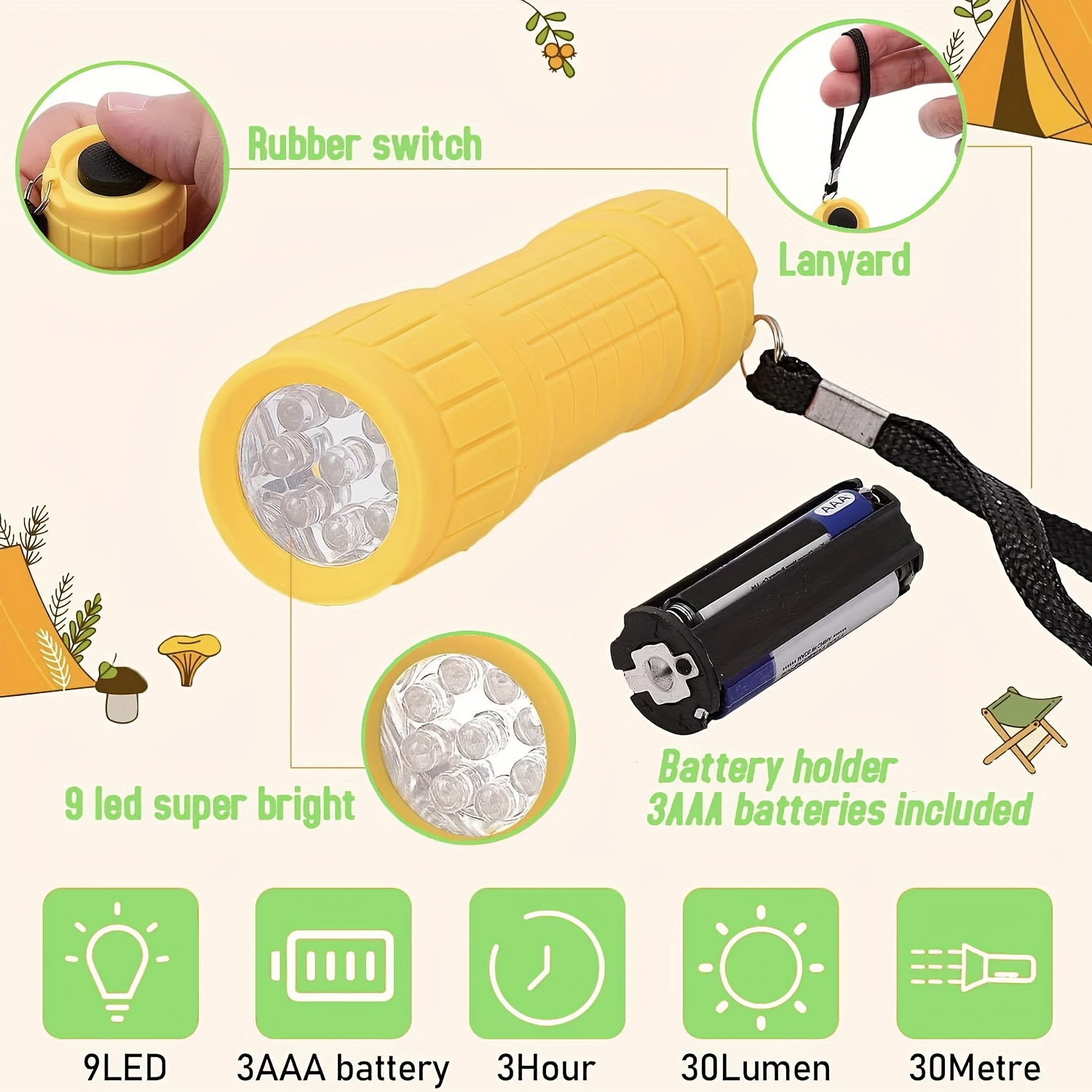 Mini Portable Flashlight Nine  – Outdoor Kid Bewertung und Preis