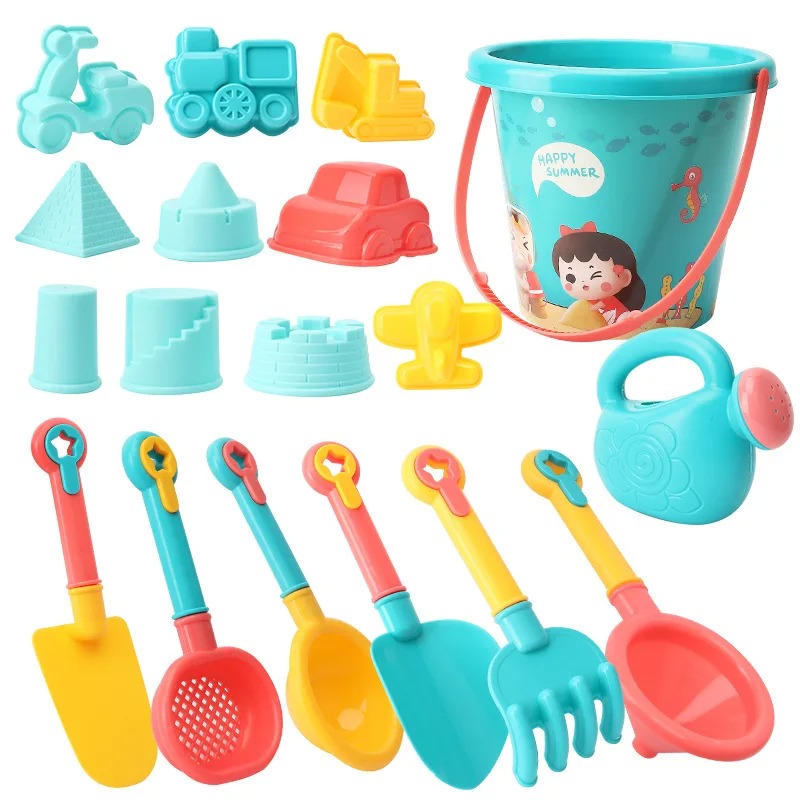 18PCS Beach Toy Set Bucket Sea – Kids Outdoor Vehicles Bewertung und Preis
