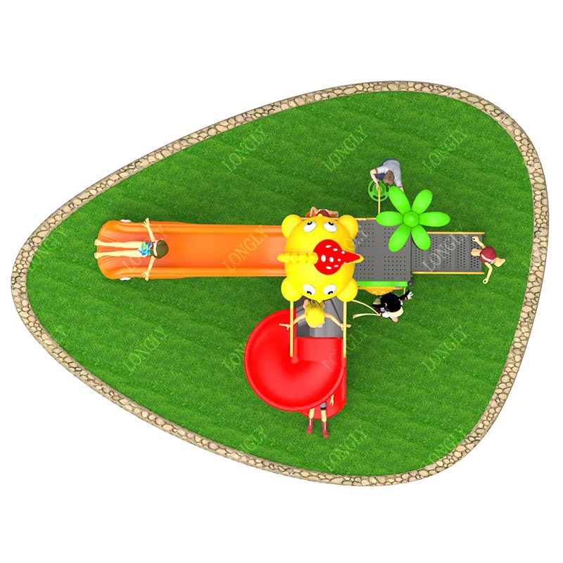 Commercial Plastic Slide 450x2 – Kids Outdoor Playground Bewertung und Preis
