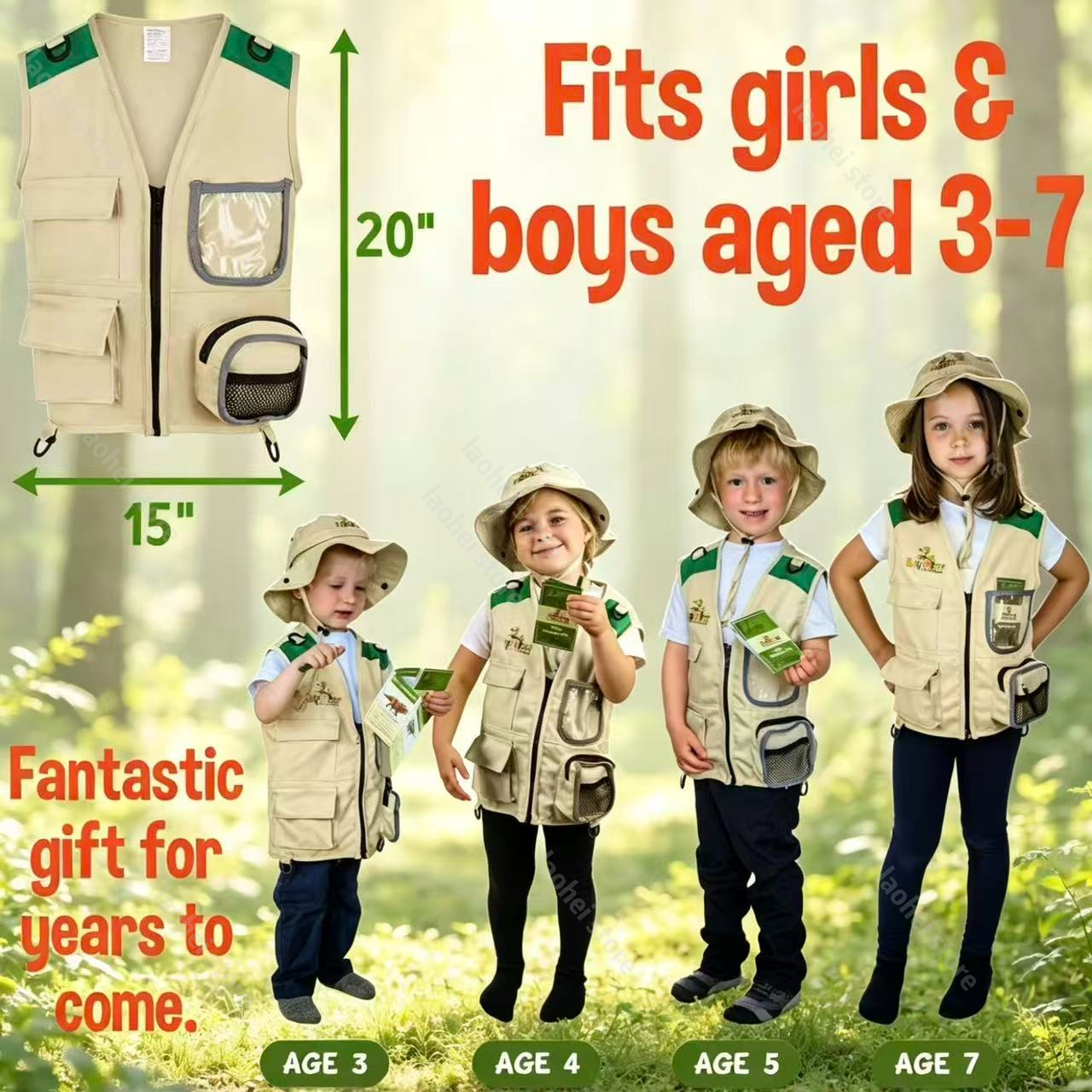 Kids Explorer Vest and Hat Cos – Kids Outdoor Set Bewertung und Preis