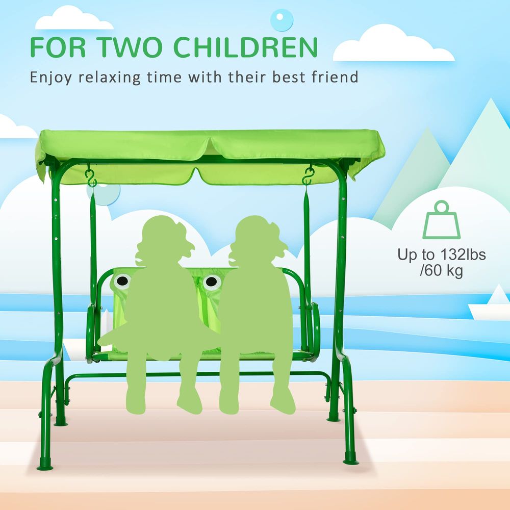 Kids Patio Swing, 2Seater Outd – Kids Outdoor Hanging Chair Bewertung und Preis