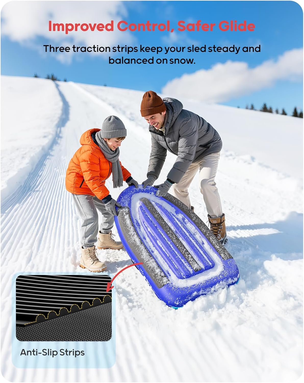 QPAU Inflatable PVC Snow Sled  – Outdoor Kid Bewertung und Preis