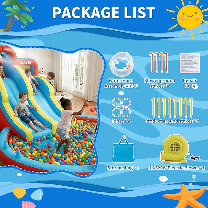 All-Season 8-in-1 Inflatable W – Kids Outdoor Inflatable Bewertung und Preis