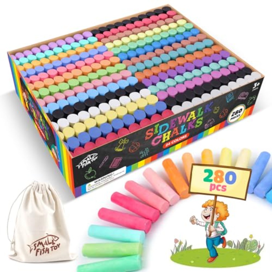 280PCS Sidewalk Chalks in 24 C – Chalk Outdoor Jumbo Bewertung und Preis