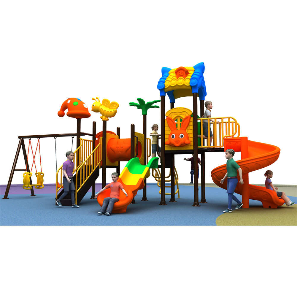 China Manufacturer Cheap Play  – Kids Outdoor Jungle Gym With Slide Bewertung und Preis