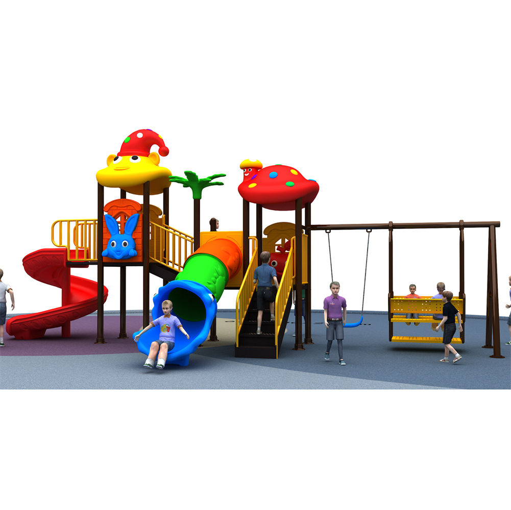 China Manufacturer Cheap Play  – Kids Outdoor Jungle Gym With Slide Bewertung und Preis