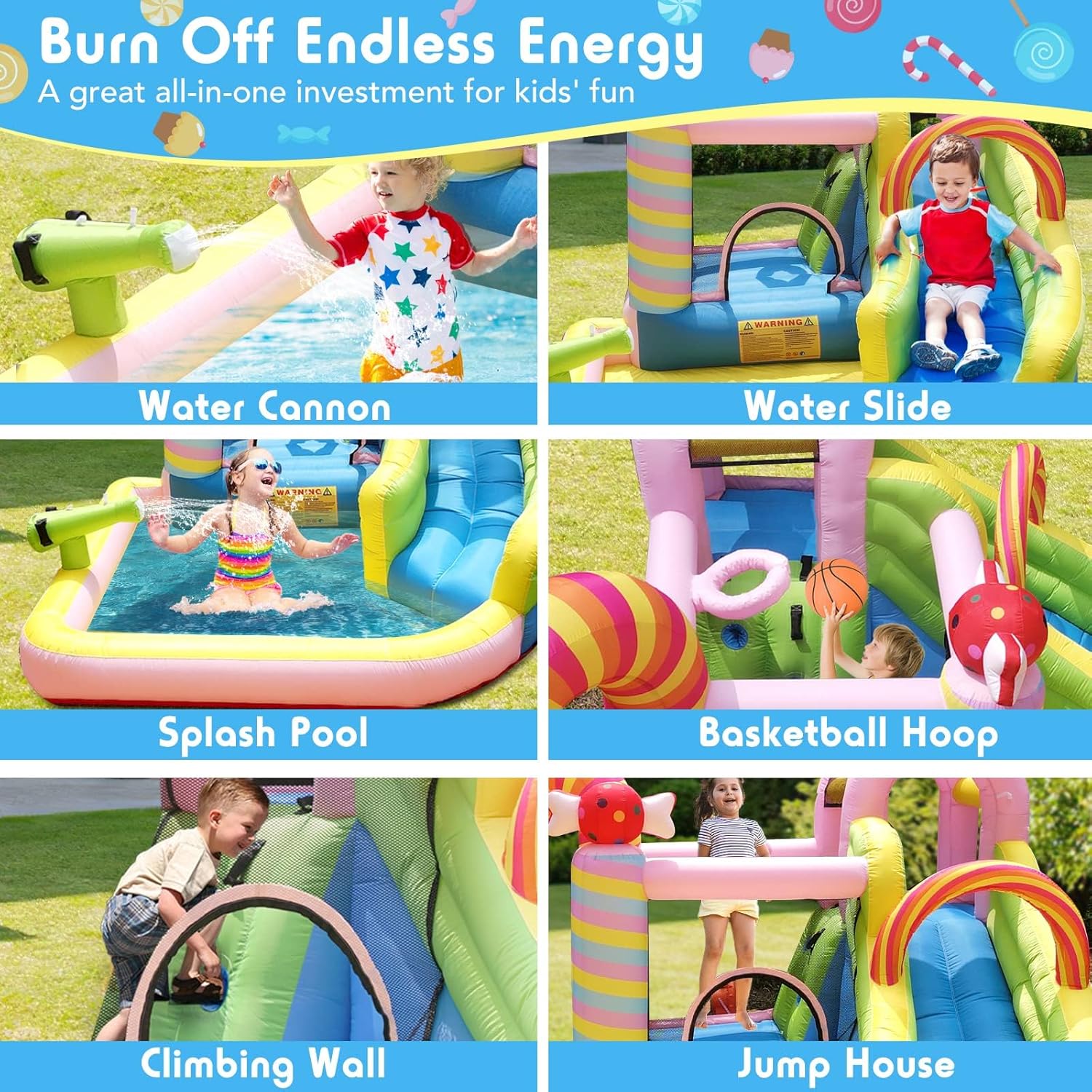 Kids Inflatable Water Slide Bo – Kids Outdoor Inflatable Bewertung und Preis