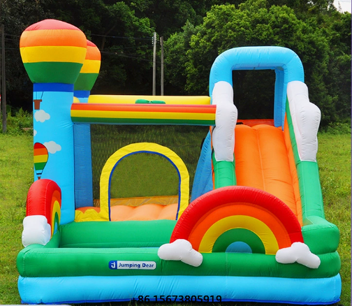 Kids Inflatable Castle with Sl – Kids Outdoor Jump House Bewertung und Preis