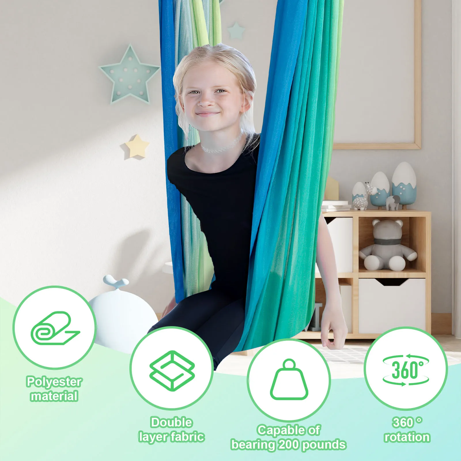 Sensory Swings Double Layer Ki – Kids Outdoor Yoga Bewertung und Preis