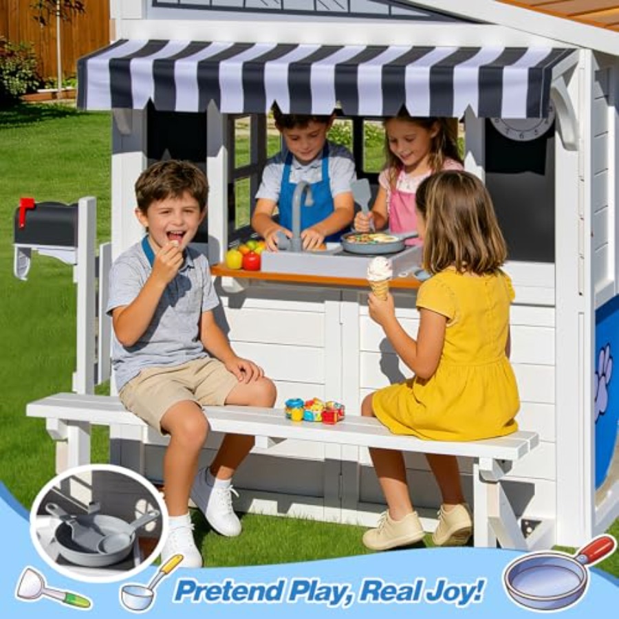Outdoor playhouse for kids 3-1 – Kids Outdoor Nature Play Bewertung und Preis