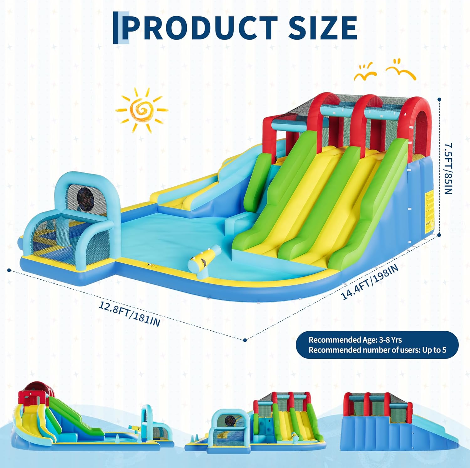 Inflatable Bounce House Oxford – Outdoor Kids In An Indoor World Bewertung und Preis