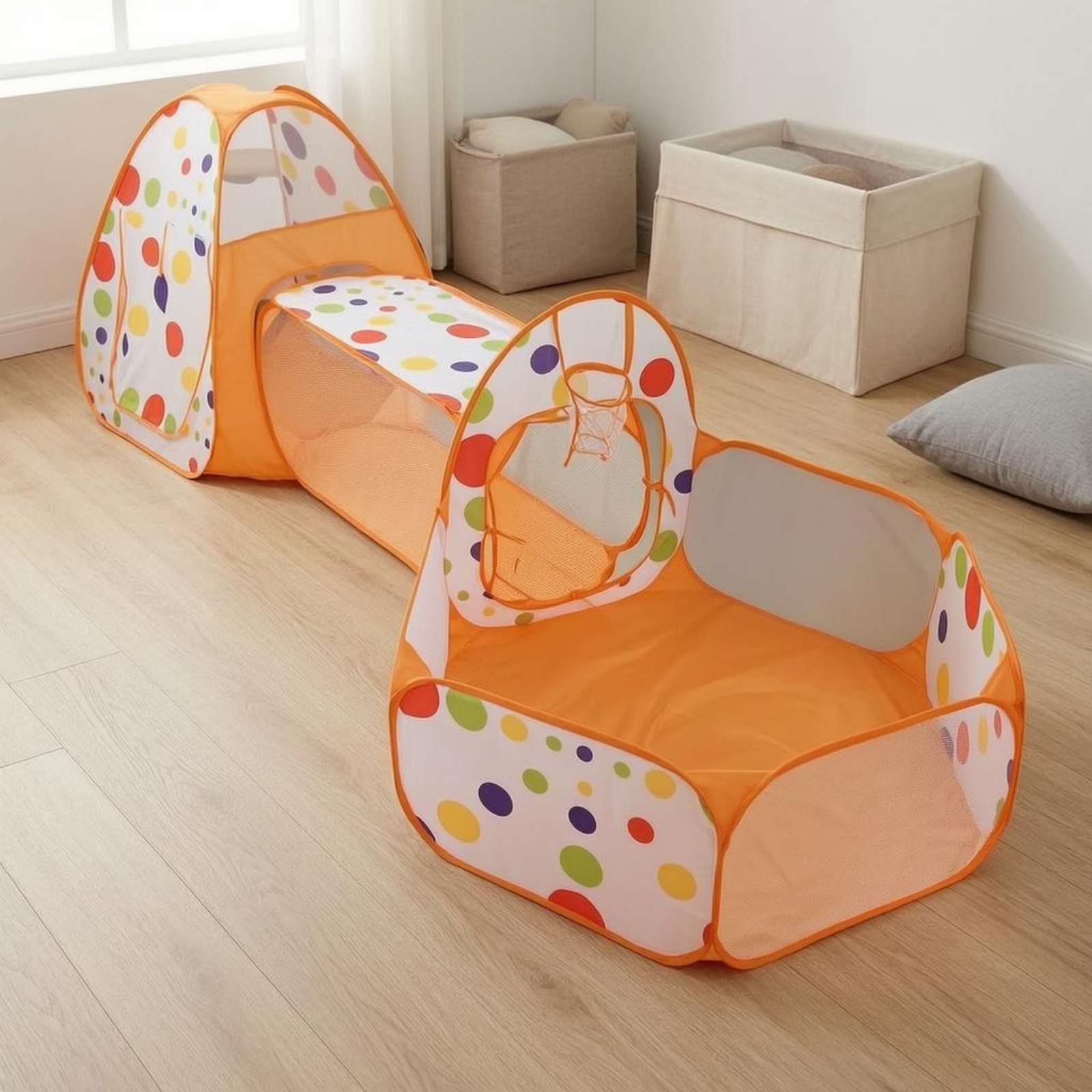 3 Pieces 3 in 1 Play Tent Set  – Kids Outdoor Set Bewertung und Preis