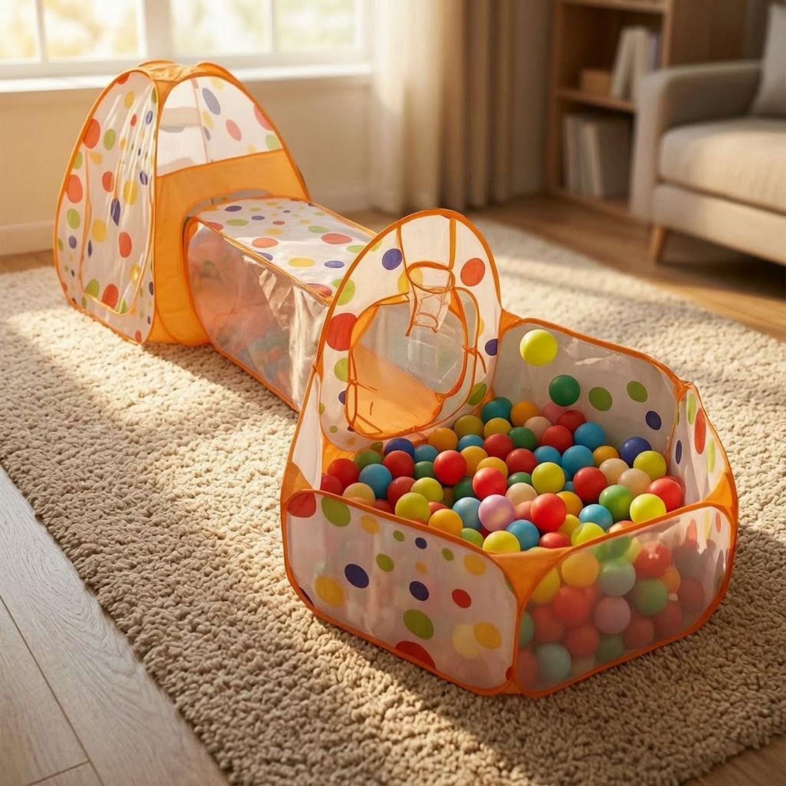 3 Pieces 3 in 1 Play Tent Set  – Kids Outdoor Set Bewertung und Preis
