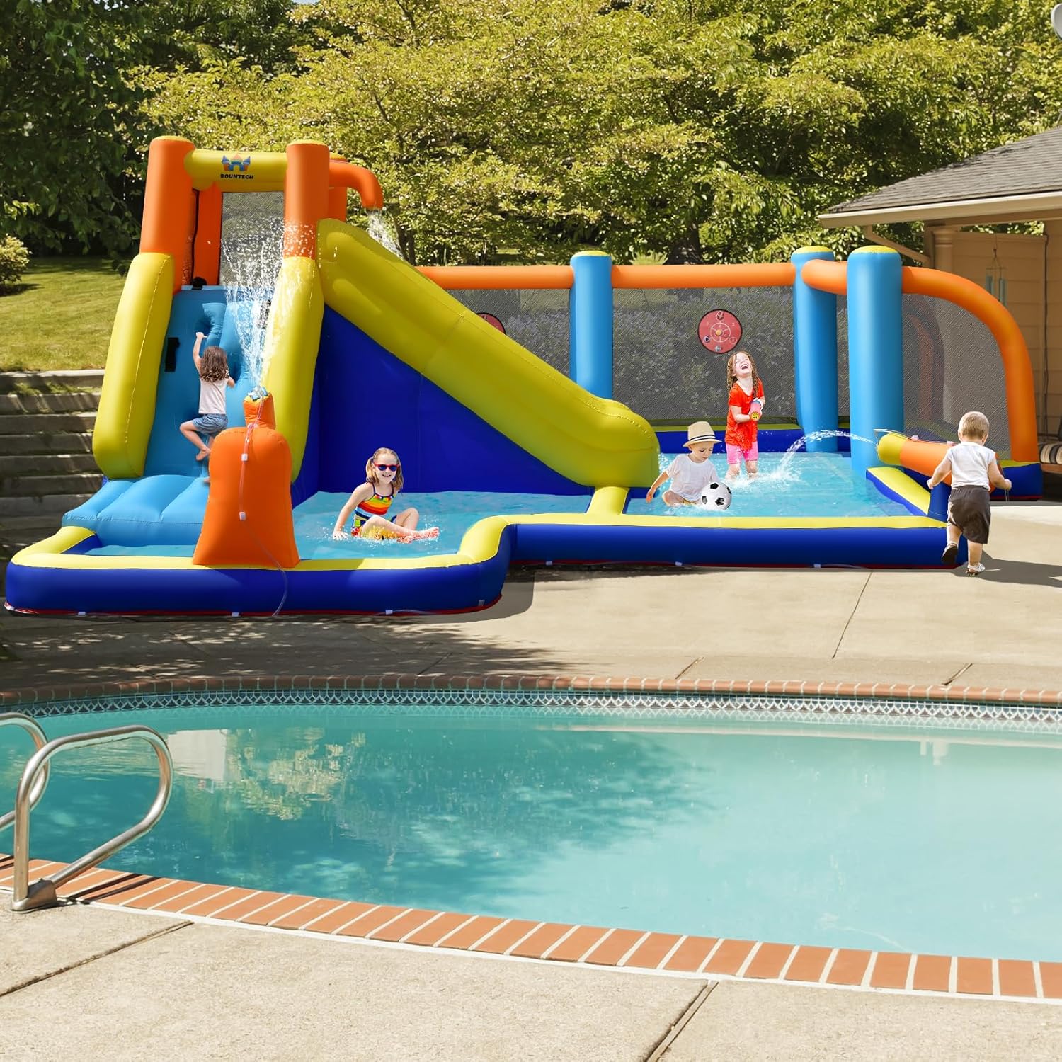 Giant Inflatable Water Slide B – Kids Outdoor Inflatable Bewertung und Preis