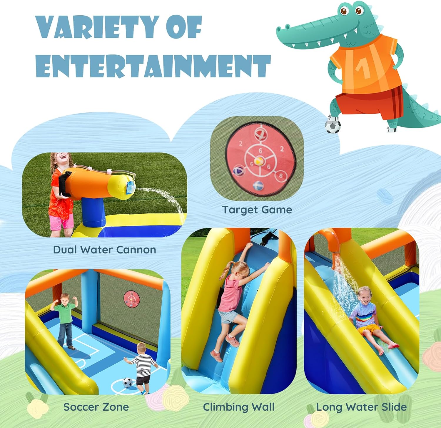 Giant Inflatable Water Slide B – Kids Outdoor Inflatable Bewertung und Preis