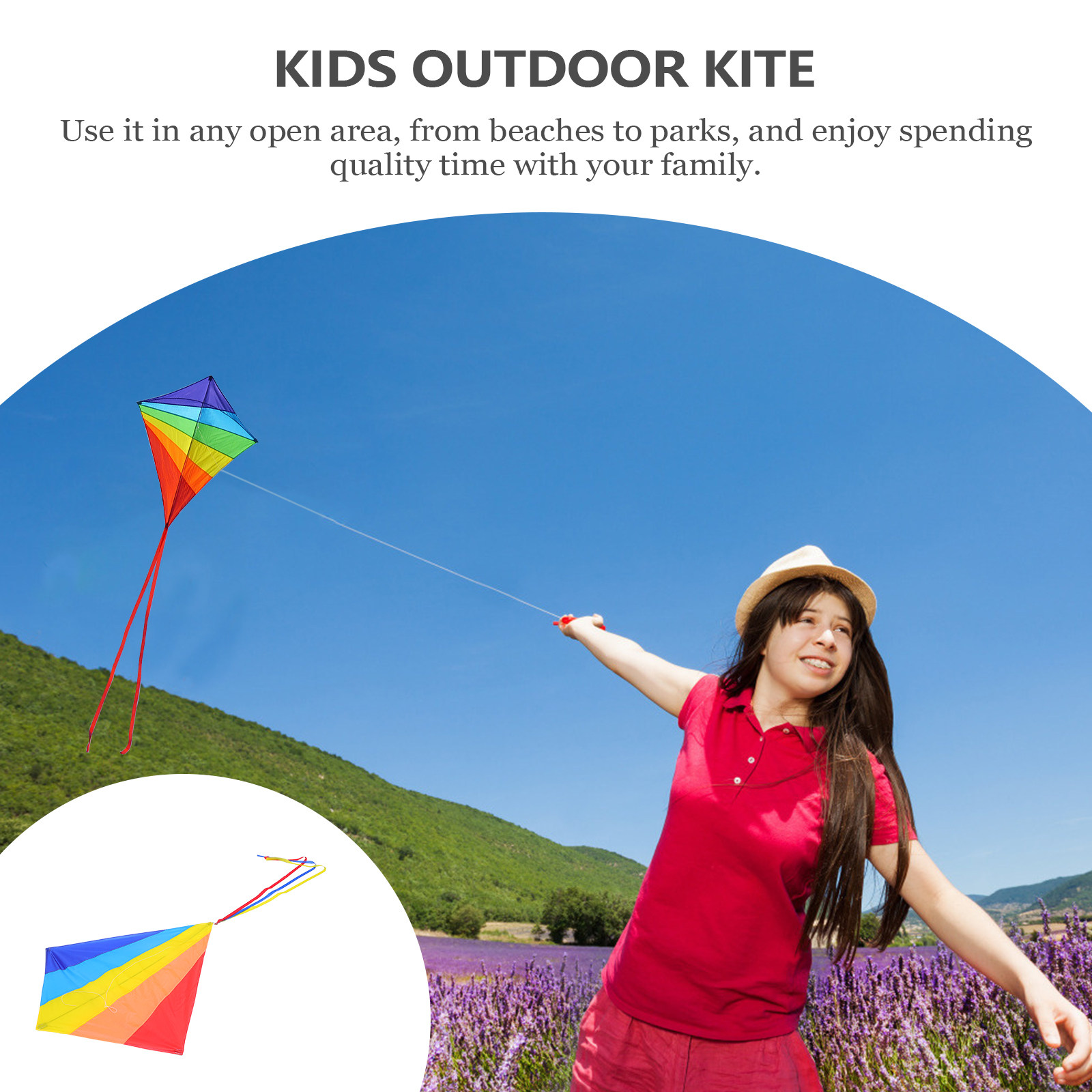 Shape Rainbow Kite with Long T – Kite Easy Fly Kids Bewertung und Preis