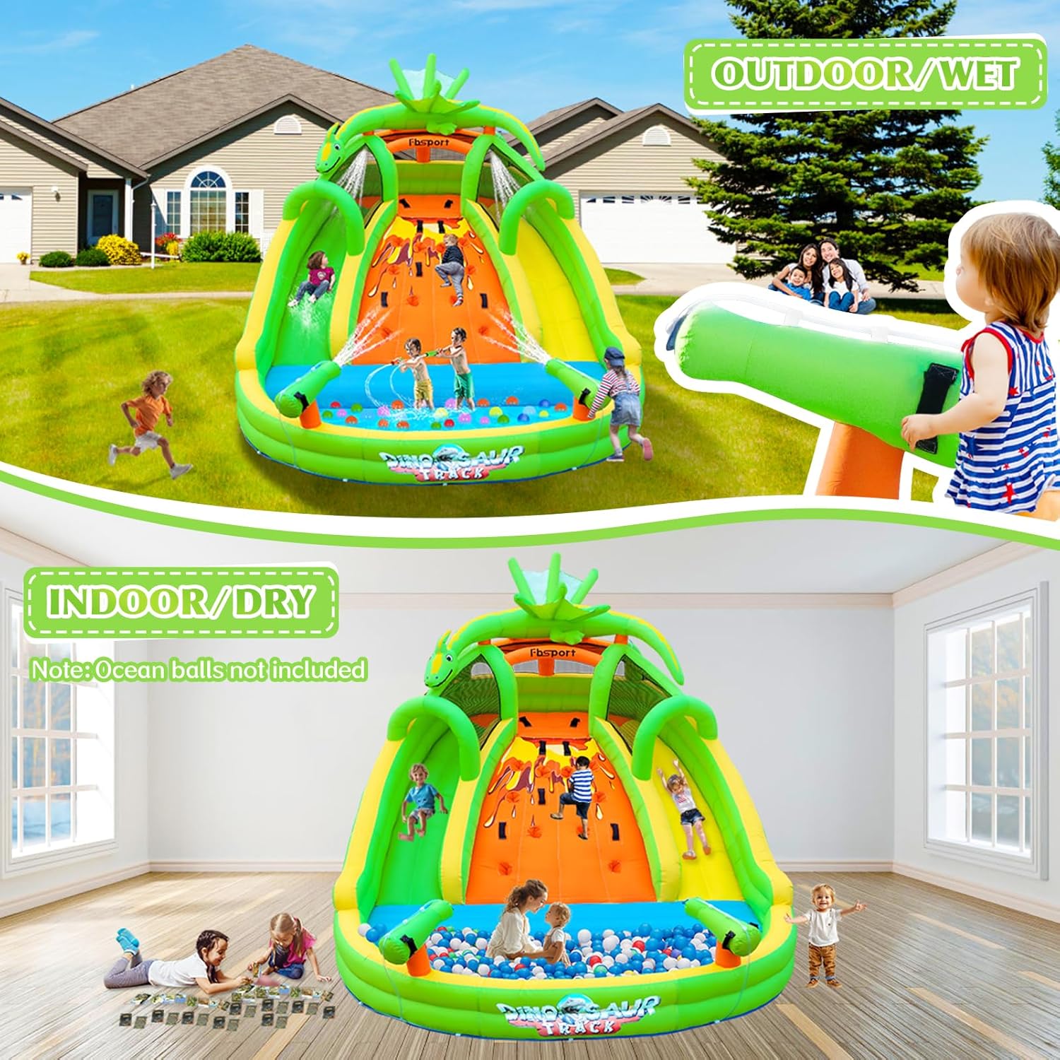 Kids Inflatable Bounce House w – Kids Outdoor Inflatable Bewertung und Preis